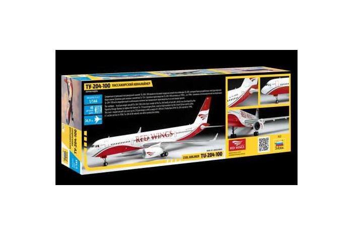 Model Kit letadlo 7023 - Tupolev TU - 204-100 (1:144)