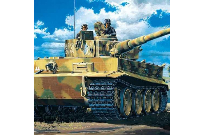 Model Kit tank 13239 - GERMAN TIGER-I (EARLY VERSION) (1:35)