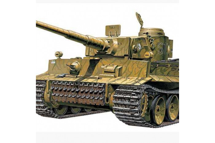 Model Kit tank 13264 - TIGER-I WWII TANK "EARLY-EXTERIOR MODEL" (1:35)