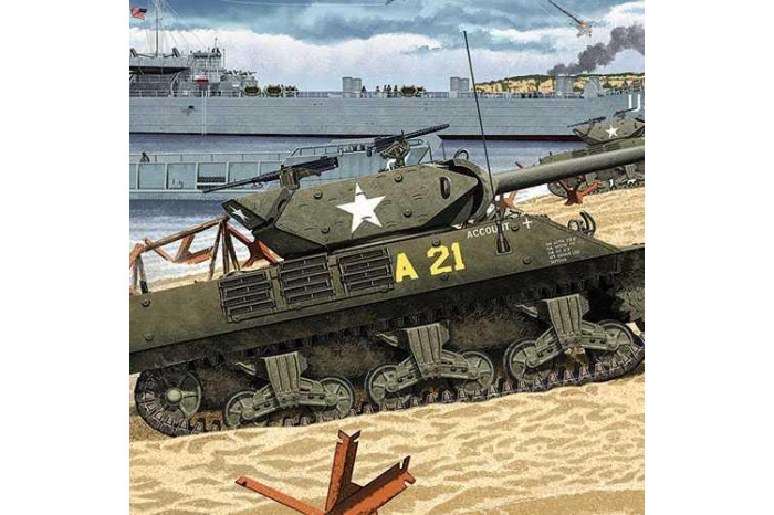 Model Kit tank 13288 - US ARMY M10 GMC "Anniv.70 Normandy Invasion 1944" (1:35)