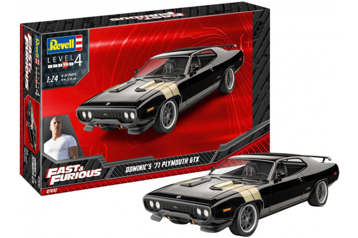 Plastic ModelKit auto 07692 - Fast & Furious - Dominics 1971 Plymouth GTX (1:24)