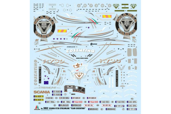 Model Kit truck 3952 - Scania R 730 Streamline 4x2 Show Trucks (1:24)