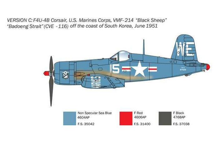 Model Kit letadlo 1453 - F-4U/4B Korean War (1:72)