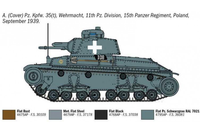 Model Kit military 7084 - Pz. Kpfw. 35(t) (1:72)