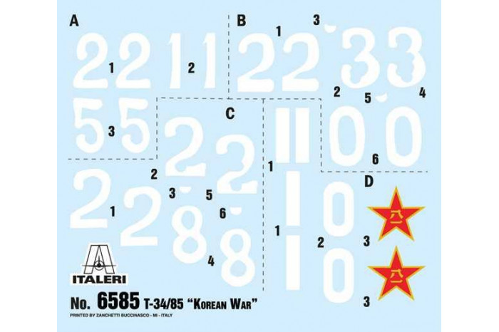Model Kit tank 6585 - T-34/85 Korean War (1:35)