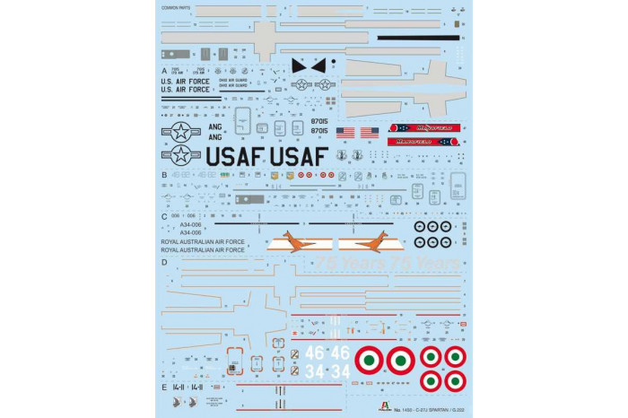 Model Kit letadlo 1450 - C-27A Spartan / G.222 (1:72)