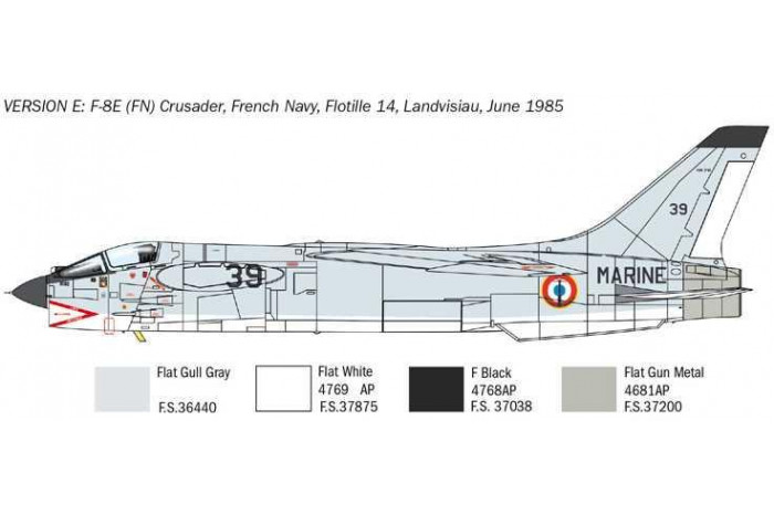 Model Kit letadlo 1456 - F-8E Crusader (1:72)
