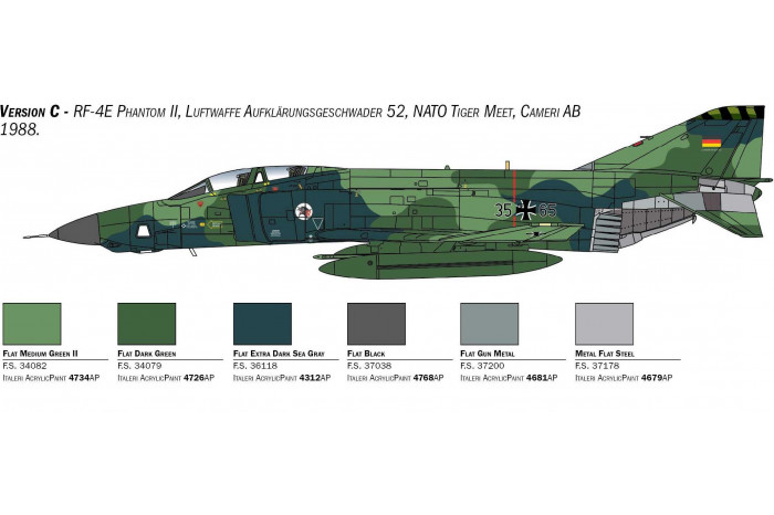 Model Kit letadlo 2818 - RF-4E Phantom (1:48)