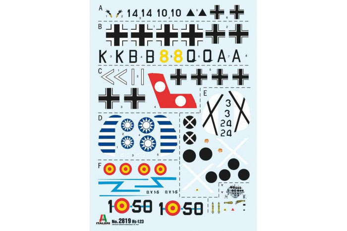 Model Kit letadlo 2819 - Henschel Hs 123 (1:48)