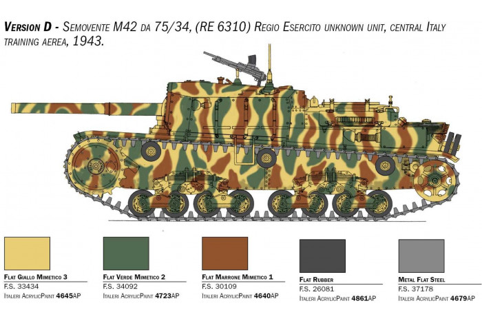 Model Kit tank 6584 - Semovente M42 da 75/34 (1:35)