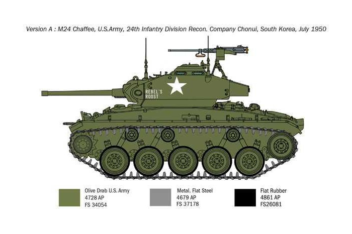 Model Kit tank 6587 - M24 "Chaffee" Korean War (1:35)