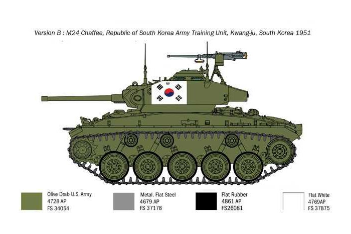Model Kit tank 6587 - M24 "Chaffee" Korean War (1:35)