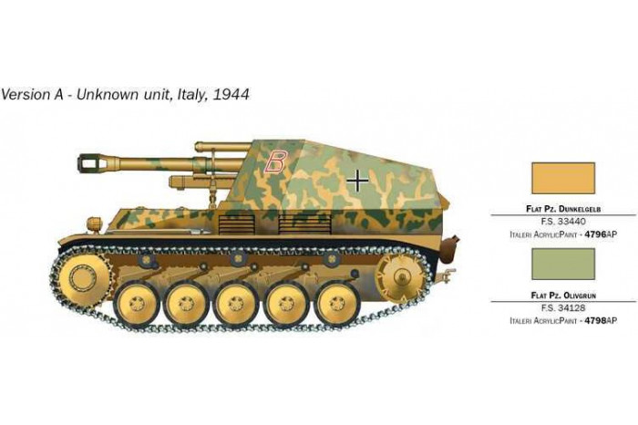 Model Kit military 7061 - Sd.Kfz.124 Wespe 10.5 cm. Leichte Feldhaubitze (1:72)