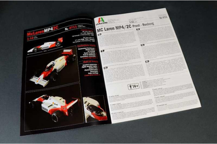 Model Kit auto 4711 - Mc Laren MP4/2C Prost Rosberg (1:12)