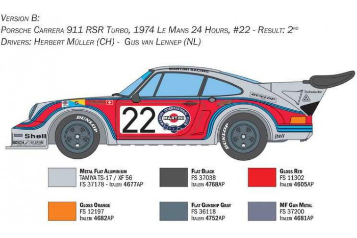 Model Kit auto 3625 - Porsche RSR 934 (1:24)