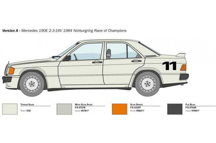 Model Kit auto 3624 - Mercedes Benz 190E (1:24)