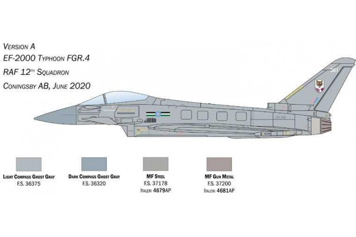 Model Kit letadlo 1457 - Eurofighter Typhoon EF-2000 "In R.A.F. Service" (1:72)