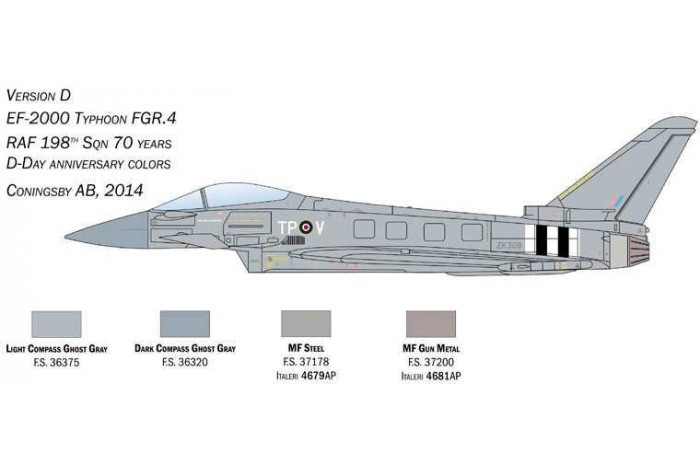 Model Kit letadlo 1457 - Eurofighter Typhoon EF-2000 "In R.A.F. Service" (1:72)