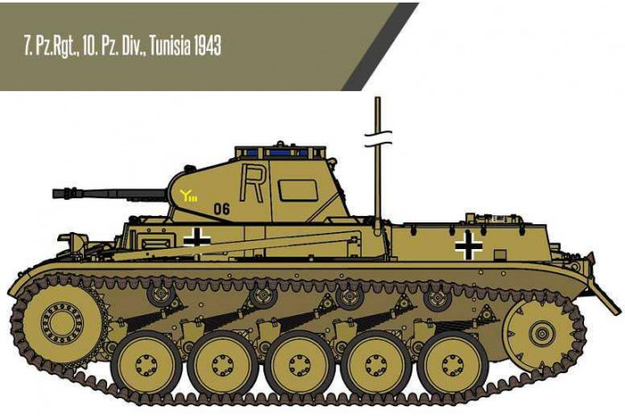 Model Kit tank 13535 - German Panzer II Ausf.F "North Africa" (1:35)