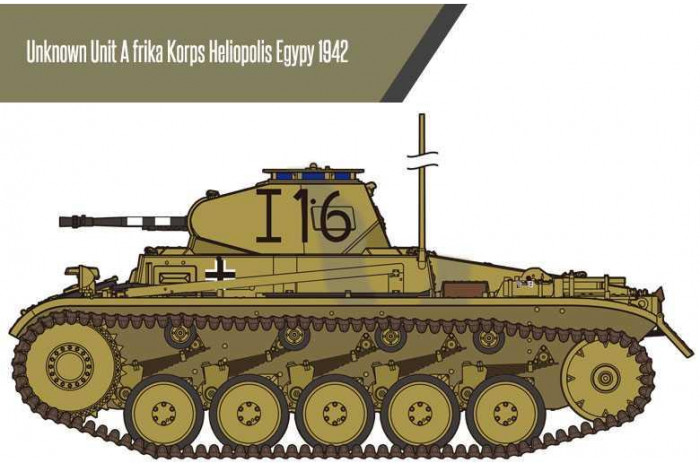 Model Kit tank 13535 - German Panzer II Ausf.F "North Africa" (1:35)