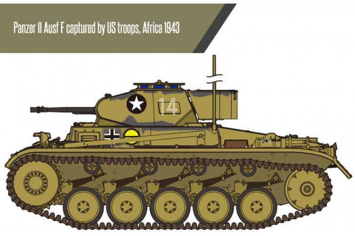 Model Kit tank 13535 - German Panzer II Ausf.F "North Africa" (1:35)