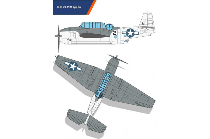 Model Kit letadlo 12340 - USN TBF-1C "Battle of Leyte Gulf" (1:48)