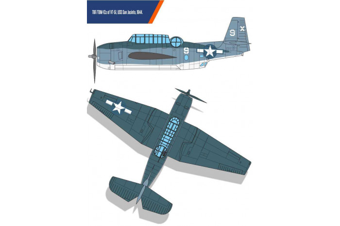 Model Kit letadlo 12340 - USN TBF-1C "Battle of Leyte Gulf" (1:48)