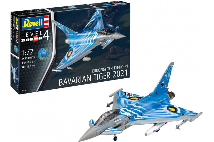 Plastic ModelKit letadlo 03818 - Eurofighter Typhoon "Bavarian Tiger 2021" (1:72)