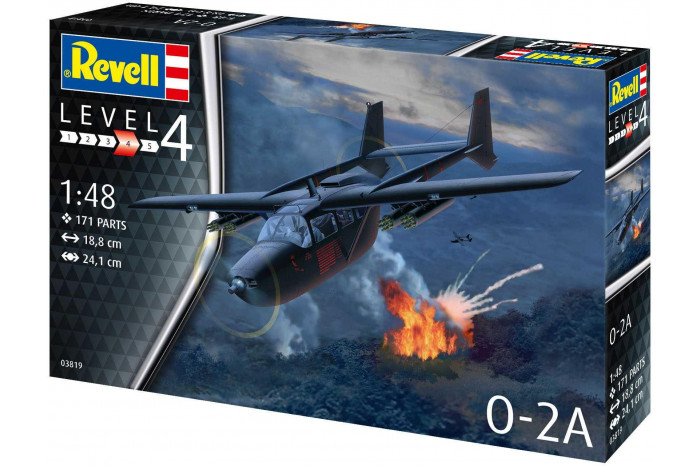Plastic ModelKit letadlo 03819 - O-2A Skymaster (1:48)