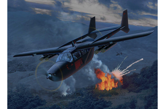 Plastic ModelKit letadlo 03819 - O-2A Skymaster (1:48)