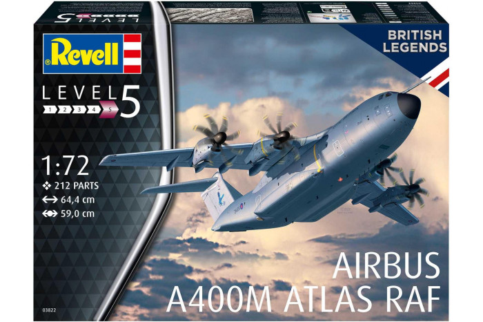 Plastic ModelKit letadlo 03822 - Airbus A400M Atlas „RAF“ (1:72)