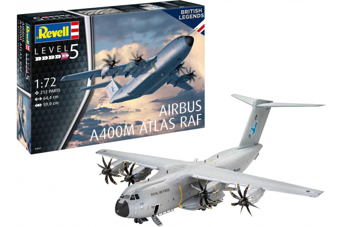 Plastic ModelKit letadlo 03822 - Airbus A400M Atlas „RAF“ (1:72)