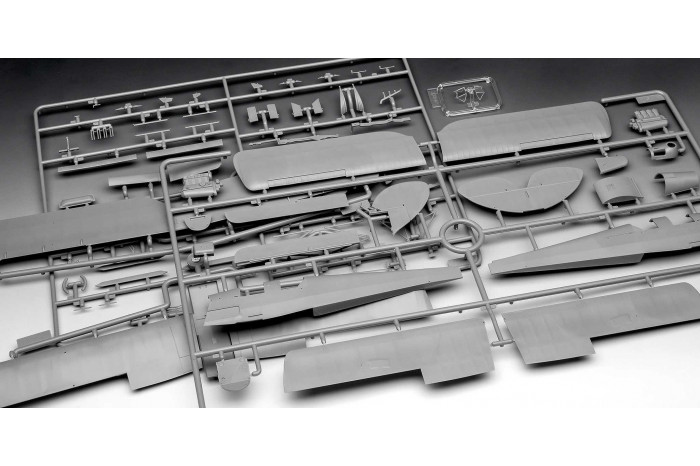 Plastic ModelKit letadlo 03827 - D.H. 82A Tiger Moth (1:32)