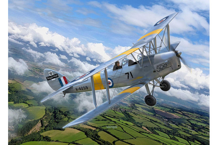 Plastic ModelKit letadlo 03827 - D.H. 82A Tiger Moth (1:32)