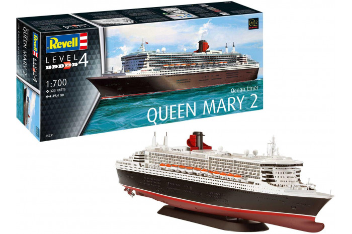 Plastic ModelKit loď 05231 - Queen Mary 2 (1:700)