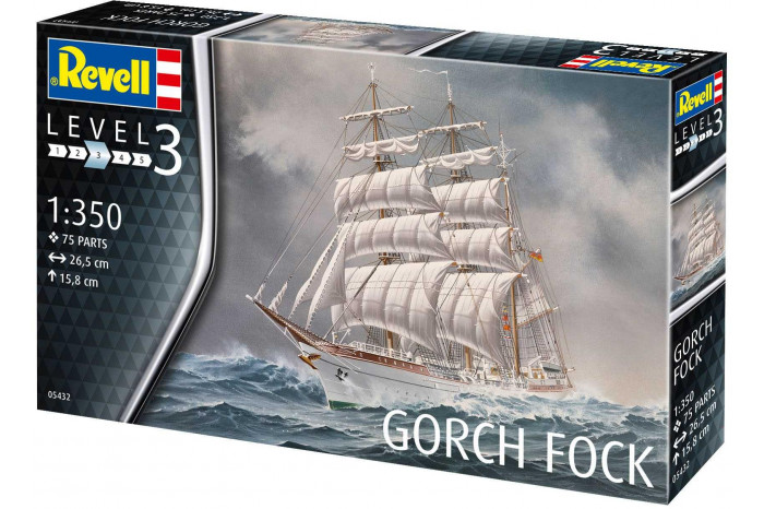 Plastic ModelKit loď 05432 - Gorch Fock (1:350)