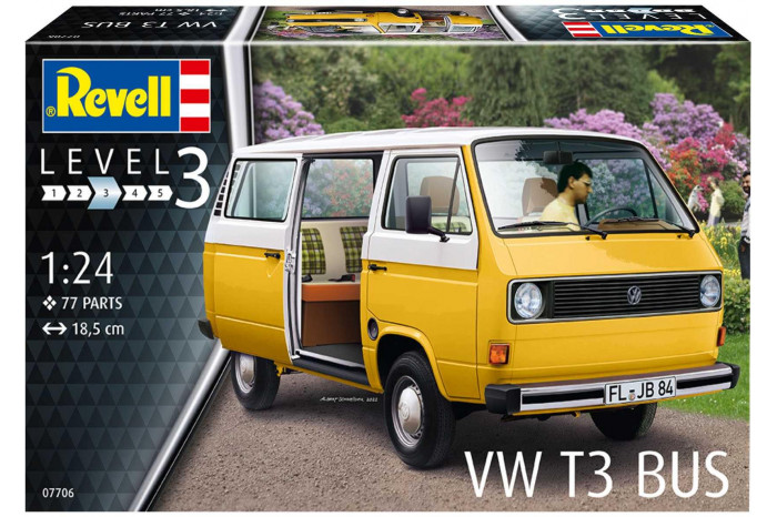 Plastic ModelKit auto 07706 - VW T3 Bus (1:24)