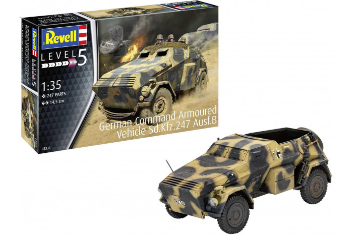 Plastic ModelKit military 03335 - German Command Armoured Vehicle Sd.Kfz.247 Ausf.B (1:35)