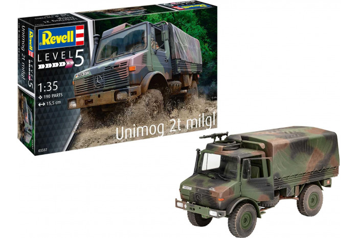 Plastic ModelKit military 03337 - Unimog 2T milgl (1:35)