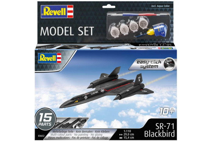 EasyClick ModelSet letadlo 63652 - SR-71 Blackbird (1:110)