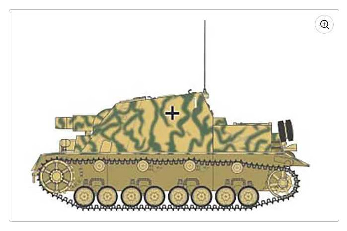 Classic Kit tank A1376 - Sturmpanzer IV Brummbar (Mid Version) (1:35)