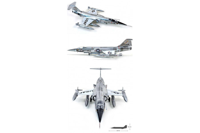 Model Kit letadlo 12576 - USAF F-104C "Vietnam War" (1:72)