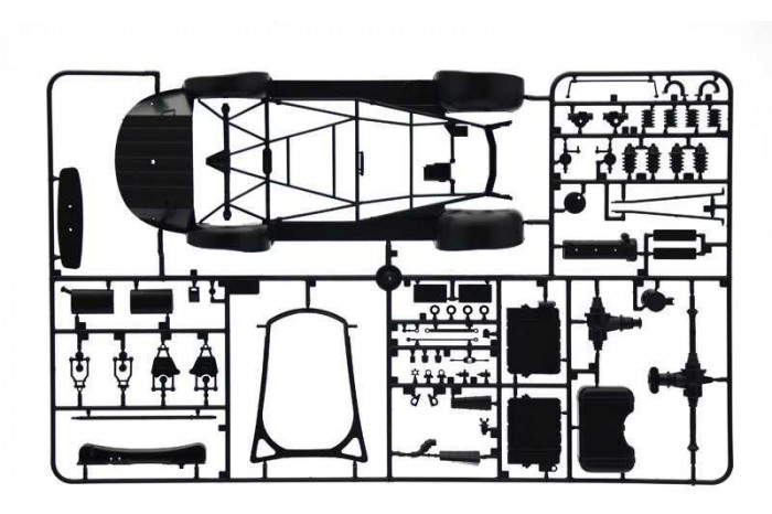 Model Kit auto 3612 - Mercedes-Benz 300 SL Gullwing (1:16)