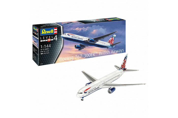 Plastic Modelkit letadlo 03862 - Boeing 767-300ER (British Airways Chelsea Rose) (1:144)