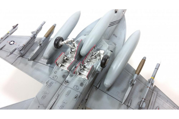 Model Kit letadlo 12547 - USN F/A-18E VFA-143 "PUKIN DOGS" (1:72)