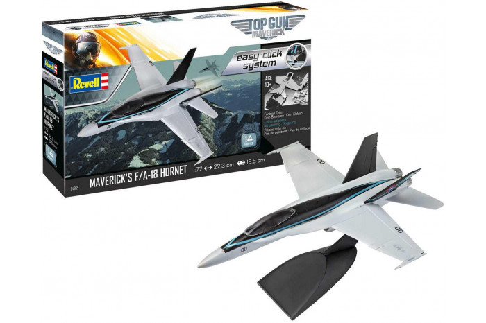 EasyClick ModelSet letadlo 64965 - Maverick's F/A-18 Hornet "Top Gun" (1:72)