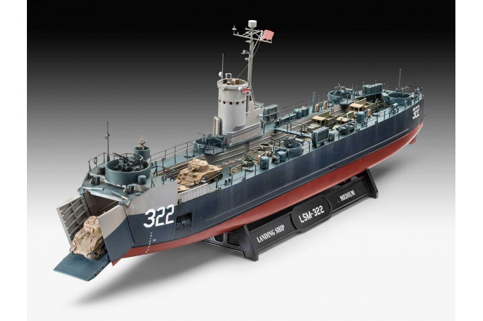 Plastic ModelKit loď 05169 - US Navy Landing Ship Medium (Bofors 40 mm gun) (1:144)