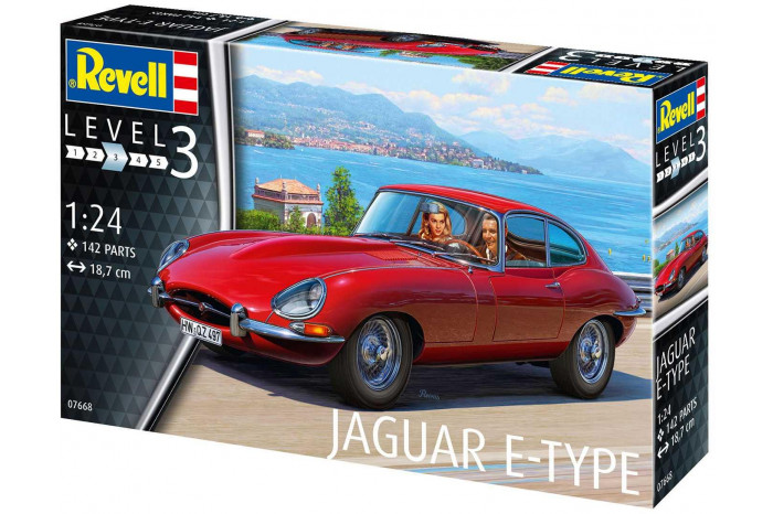 Plastic ModelKit auto 07668 - Jaguar E-Type (Coupé) (1:24)