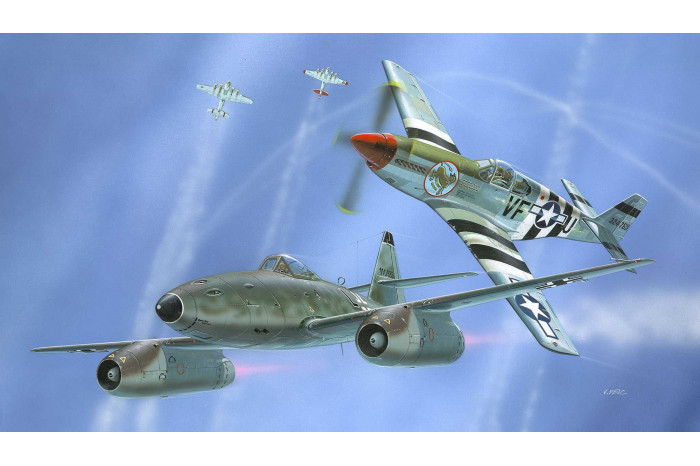 ModelSet letadla 63711 - Me262 & P-51B (1:72)