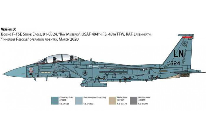 Model Kit letadlo 2803 - F-15E Strike Eagle (1:48)